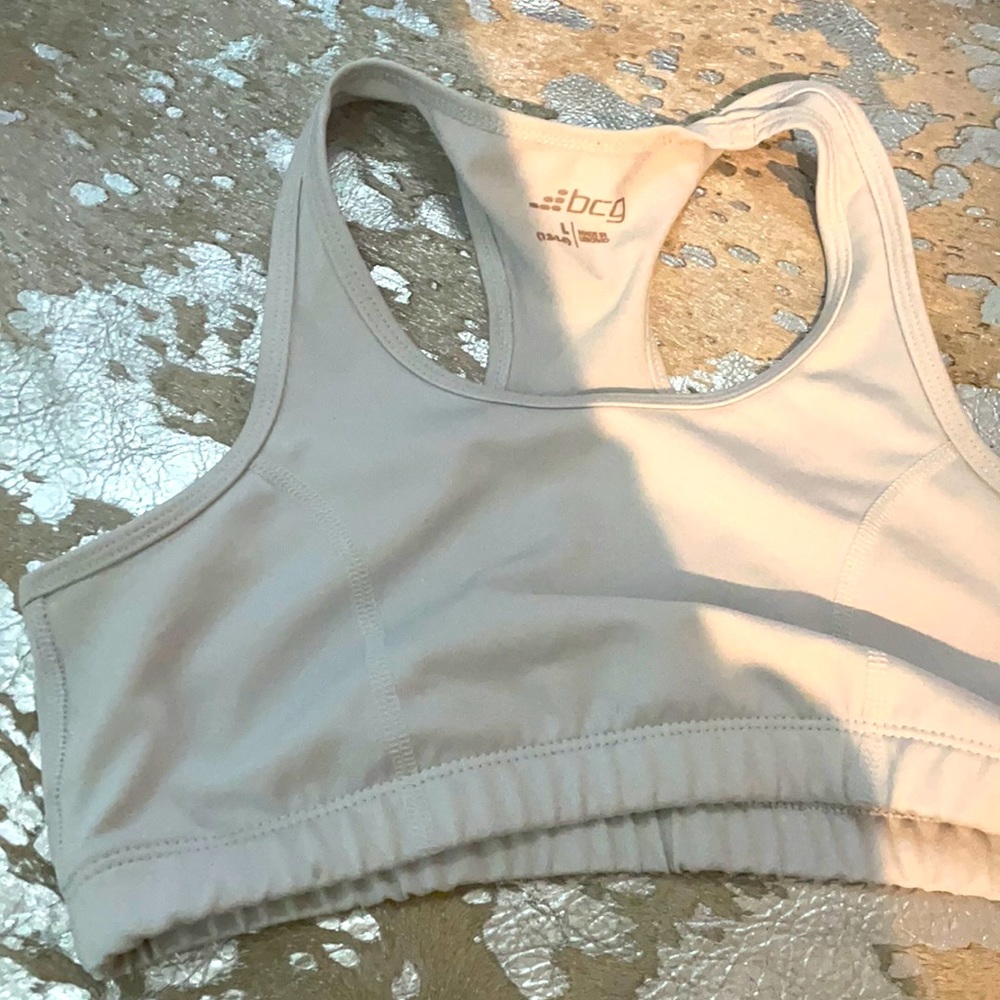 2 BCG sports bra, white, size, youth large